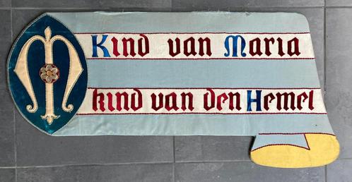 Object / plakkaat uit processie (85 op 41 cm), Antiek en Kunst, Curiosa en Brocante, Ophalen
