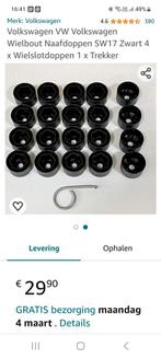 Volkswagen wielboutnaafdoppen SW17 zwart, Ophalen, Zo goed als nieuw