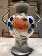 Vase vintage en céramique d'Allemagne de l'Ouest avec fleurs, Enlèvement