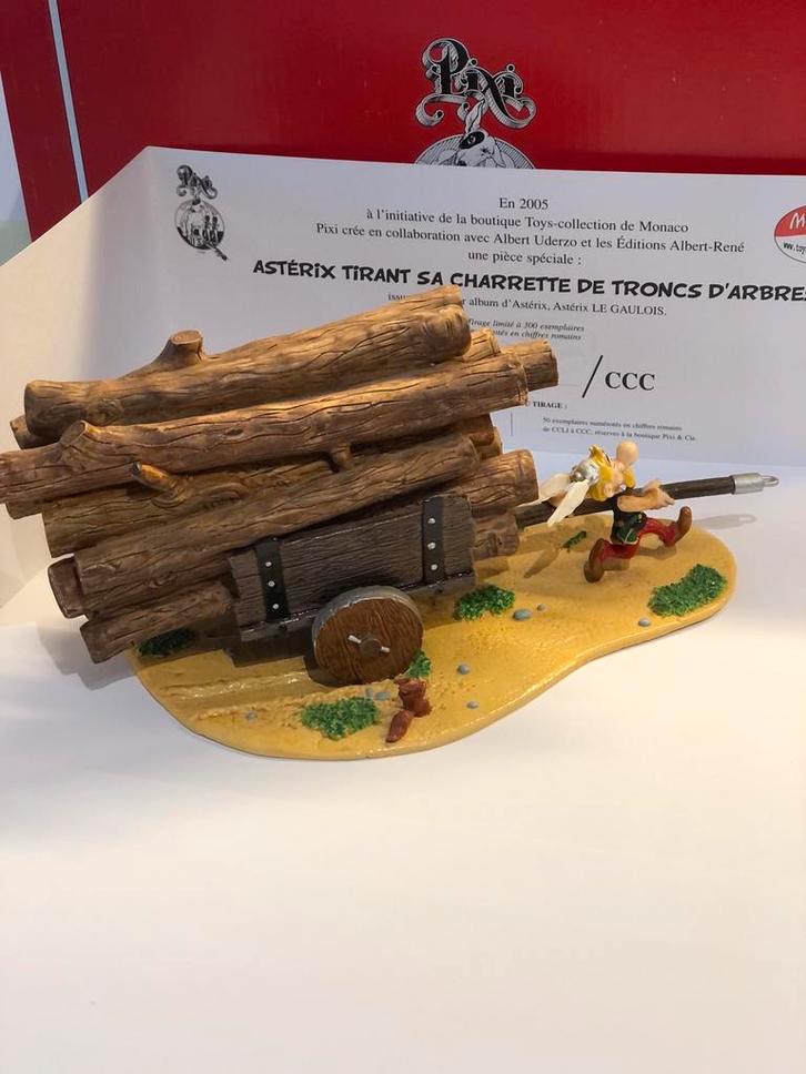 Asterix tirant sa charette pixi uderzo: cote pixifolie 520€, Collections, Personnages de BD, Comme neuf, Tintin, Enlèvement ou Envoi