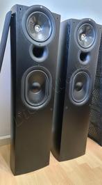 Kef Q7 zuilspeakers in de originele elegante kleur Black ash, Overige merken, Front, Rear of Stereo speakers, Ophalen of Verzenden