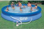 Nouvelle piscine gonflable Intex Easy Set avec pompe filtran, 300 cm ou plus, Piscine gonflable, Rond, Enlèvement ou Envoi