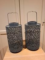 Set metalen windlichten, Huis en Inrichting, Woonaccessoires | Kandelaars en Kaarsen, Ophalen