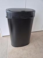 Vuilbak met sensor zwart , in goede staat, Enlèvement, Comme neuf, Noir
