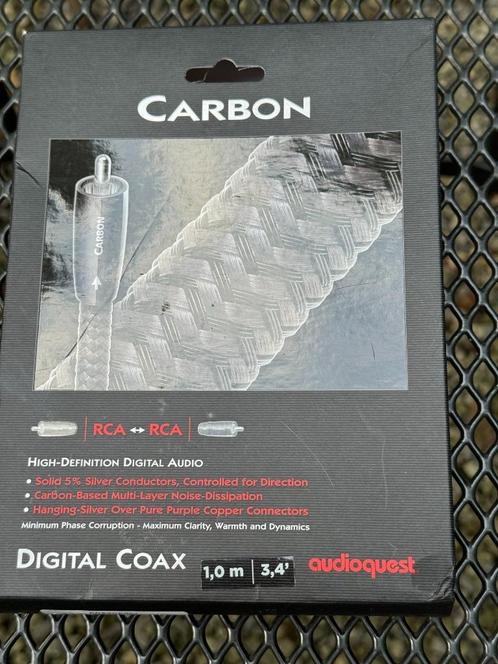 Audioquest Carbon Coax + Cinnamon USB, Audio, Tv en Foto, Audiokabels en Televisiekabels, Zo goed als nieuw, Ophalen of Verzenden