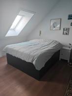 Brimnes tweepersoonsbed, Huis en Inrichting, Ophalen, Zwart