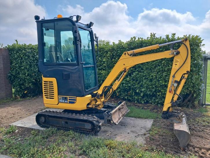 Minigraver Komatsu PC16R-3HS ( Bj 2019 ) Graafmachine, Zakelijke goederen, Machines en Bouw | Kranen en Graafmachines, Ophalen