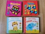 4 stuks baby's eerste boekjes woorden tellen kleuren vormen, Ophalen of Verzenden, Gelezen, 6 tot 12 maanden