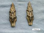 Vintage, twee antieken bronzen bladornamenten., Ophalen of Verzenden, Brons