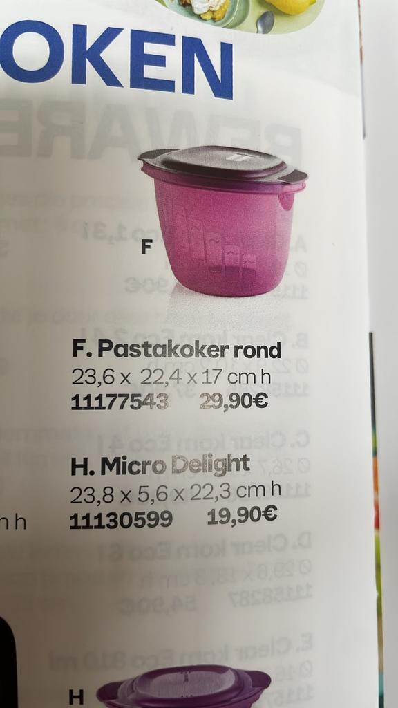 Pastakoker rond, Huis en Inrichting, Keuken | Tupperware, Nieuw, Bak of Kom, Paars, Ophalen of Verzenden