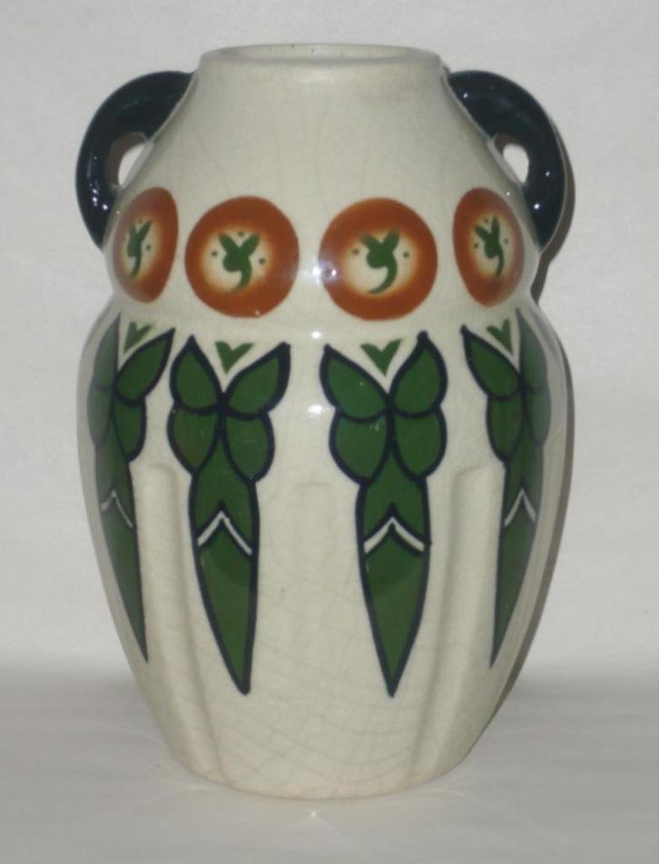 A.M.C. AUGUSTE MOUZIN & CO. ART DECO VAAS D. 713 CA 1930, Antiek en Kunst, Antiek | Keramiek en Aardewerk, Ophalen of Verzenden