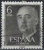 Spanje 1955-1958 - Yvert 868 - Generaal Francisco Franc (ST), Timbres & Monnaies, Timbres | Europe | Espagne, Affranchi, Envoi