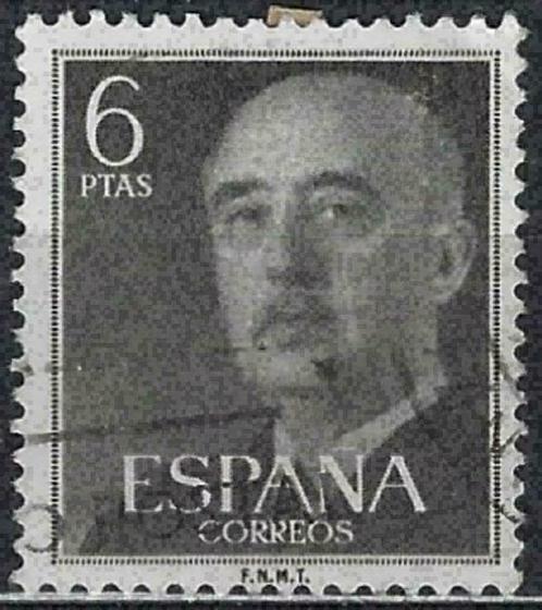 Spanje 1955-1958 - Yvert 868 - Generaal Francisco Franc (ST), Postzegels en Munten, Postzegels | Europa | Spanje, Gestempeld, Verzenden