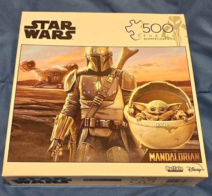 Starwars The Mandalorian Buffalo Disney+  puzzle 500 st., Hobby en Vrije tijd, Denksport en Puzzels, Zo goed als nieuw, Legpuzzel