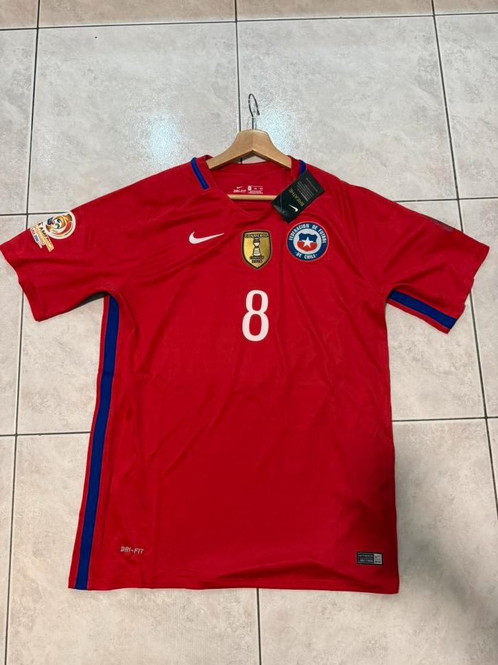 Maillot Chili 2016, Sports & Fitness, Football, Comme neuf, Maillot, Plus grand que la taille XL, Enlèvement ou Envoi