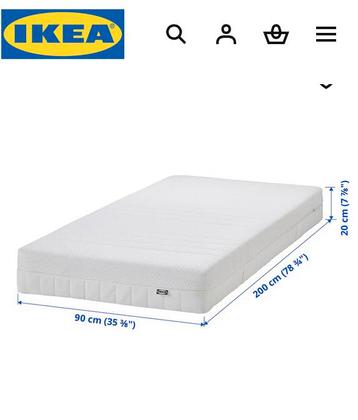 Ikea schuimmatras 90x200 beschikbaar voor biedingen
