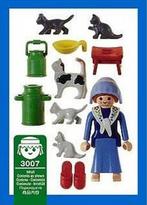 Playmobil 3007 boerin met katten, Kinderen en Baby's, Speelgoed | Playmobil, Complete set, Gebruikt, Ophalen