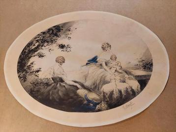 Alfred RENAUDIN - Opgehoogde gravure  beschikbaar voor biedingen