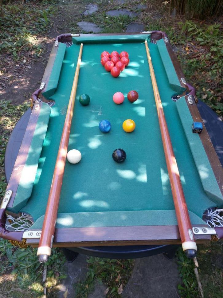 billard table petite version  jeu billes snooker bar cafe, Sport en Fitness, Biljarten en Poolen, Gebruikt, Ophalen