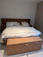 Boxspring bruin, Huis en Inrichting, Ophalen, Bruin, Zo goed als nieuw, 180 cm