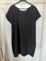 Zwart T-shirtkleedje open rug, Verzenden, Zwart, Nieuw, Maat 36 (S)