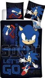 Sonic Dekbedovertrek 140 x 200 cm - Let's Go, Neuf, Garçon, Enlèvement ou Envoi, Housse de couette