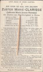 Bidprentje Zuster Heirman, Verzamelen, Verzenden, Bidprentje