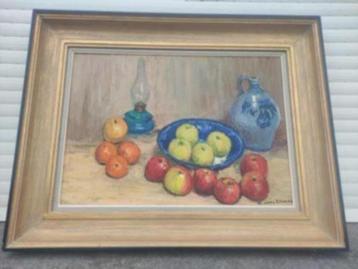 huile sur toile nature morte signe walter jonckheere, Enlèvement