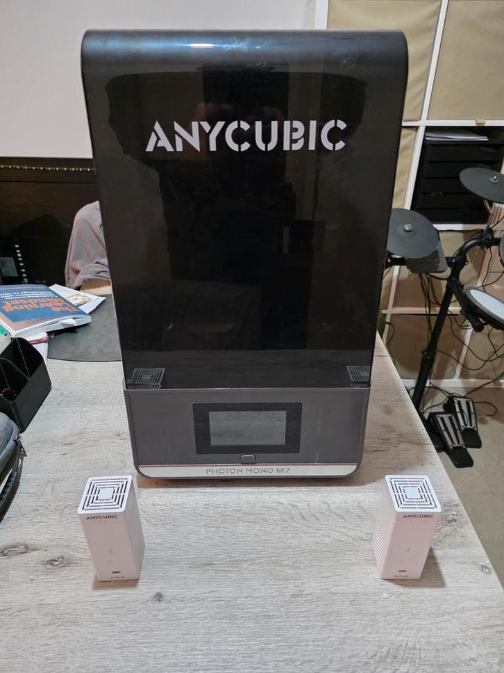 Anycubic Photon M7 + accessoires, Computers en Software, 3D Printers, Zo goed als nieuw, Ingebouwde Wi-Fi, Ophalen of Verzenden