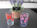 glazen : 2 stuks, Verzamelen, Glas en Drinkglazen, Ophalen, Zo goed als nieuw