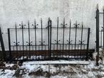 Smeedijzeren poort met hekwerk, Ophalen, Gebruikt, 100 tot 150 cm, IJzer