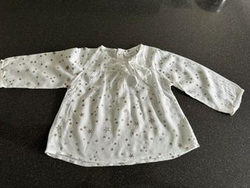 Très beau chemisier bébé fille de marque Noukies, Comme neuf, Noukies, Fille, Chemise ou Chemisier