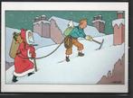 Grande carte postale : Hergé : Tintin/Kuifje - neige, Ophalen of Verzenden
