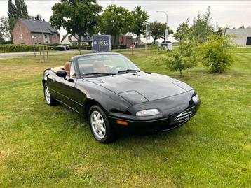 Mazda MX5 NA 1.6i Miata, Autos, Cuir, Beige, Entreprise, 2 portes