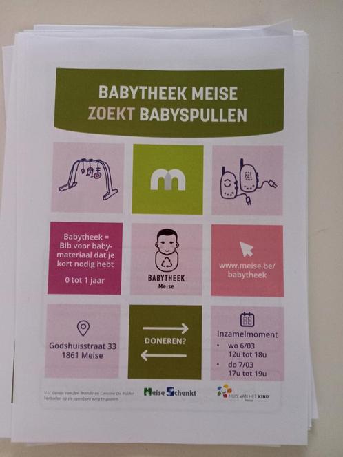 Inzameling van babyspullen voor uitleendienst, Enfants & Bébés, Chaises pour enfants, Comme neuf, Enlèvement ou Envoi
