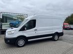 Ford Transit 310M L2H2 2.0 AUTOMAAT/ ADAPTIEVE CRUISE/ NAVI, Auto's, Automaat, Monovolume, Emergency brake assist, Wit