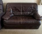 Lederen salon, Huis en Inrichting, Zetels | Complete zithoeken, Ophalen, Gebruikt, Leer