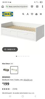 1 persoon bed ikea +2 matrassen, 90 cm, Enlèvement, Utilisé, 200 cm
