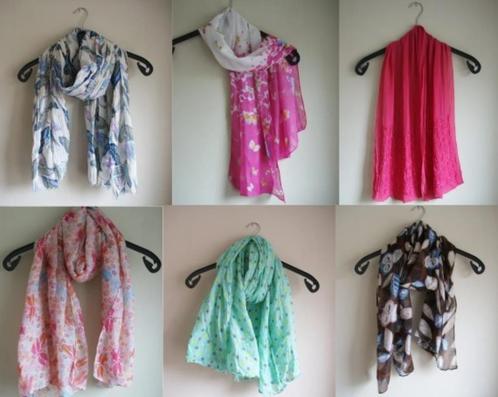 diverse (zomer) sjaals, Kleding | Dames, Mutsen, Sjaals en Handschoenen, Zo goed als nieuw, Sjaal, Ophalen of Verzenden