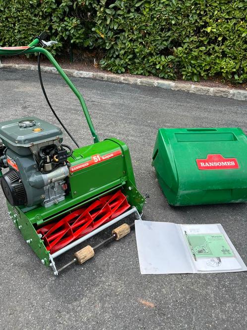 Ransomes marquis 51, Tuin en Terras, Grasmaaiers, Zo goed als nieuw, Elektrische starter, Ophalen
