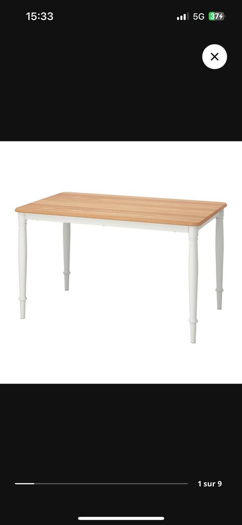 Eetkamertafel, Huis en Inrichting, Tafels | Eettafels, Zo goed als nieuw, Eikenhout, Ophalen