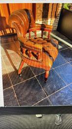 stoel, Huis en Inrichting, Ophalen, Bruin, Hout, Zo goed als nieuw