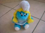 Peluche Schtroumpfette. Ancienne : 19cm, Ophalen of Verzenden, Zo goed als nieuw, Smurfin, Poppetje, Figuurtje of Knuffel