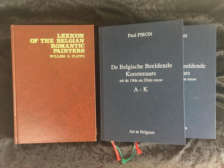2 Zeldzame naslagwerken over Belgische beeldende kunstenaars, Boeken, Kunst en Cultuur | Beeldend, Gelezen, Schilder- en Tekenkunst
