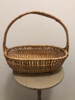 Rieten mand • vintage • decoratie, Ophalen, Zo goed als nieuw, Riet, Mand