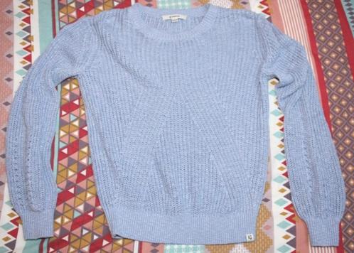 Lichtblauwe gebreide trui van Garcia – Maat 164/170, Kinderen en Baby's, Kinderkleding | Maat 164, Zo goed als nieuw, Meisje, Trui of Vest