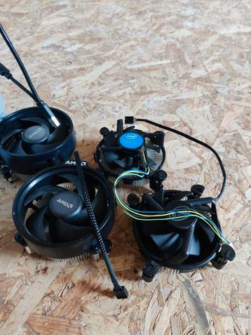 2x AMD en 2x INTEL coolers stock - Lot beschikbaar voor biedingen