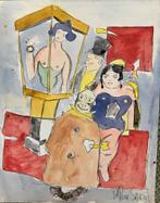 Aquarel van Walter Ponsaert, Antiek en Kunst, Kunst | Litho's en Zeefdrukken, Ophalen of Verzenden