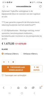 Brommer A Klasse  MERK : ZOË, Fietsen en Brommers, Brommers | Overige merken, Zoë, Klasse A (25 km/u), Ophalen of Verzenden, Zo goed als nieuw