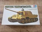 Tamiya Hunting Tiger German Tank Destroyer 1/35, Tank, 1:32 tot 1:50, Ophalen of Verzenden, Zo goed als nieuw